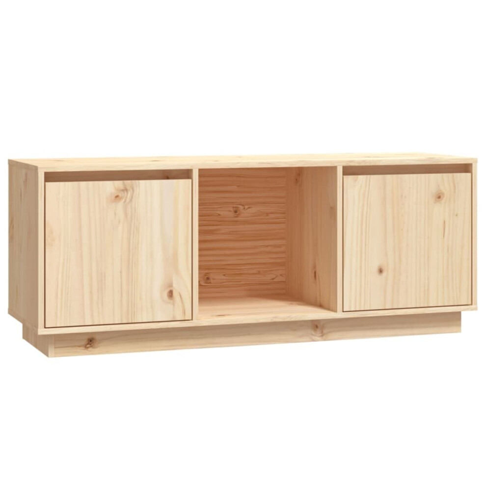 Vidaxl (Brown) Solid Wood Pine Tv Cabinet Media Hifi Cabinet Tv Console Multi Colours Brown