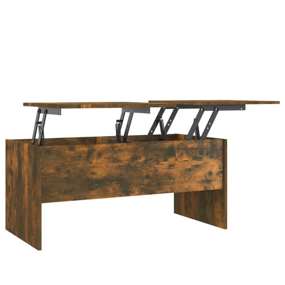 Vidaxl (Smoked Oak) Coffee Table Engineered Wood Couch Centre Accent Table Multi Colours