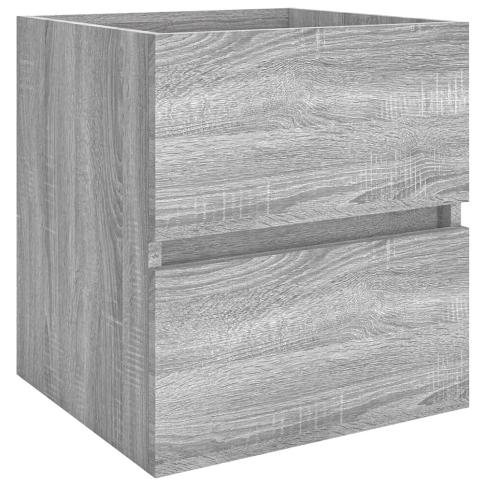 (grey sonoma) vidaXL Sink Cabinet Engineered Wood Storage Cupboard Furniture Multi Colours