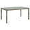 VidaXL vidaXL Gartentisch 150x90x75 cm Hartglas und Poly Rattan Grau 1