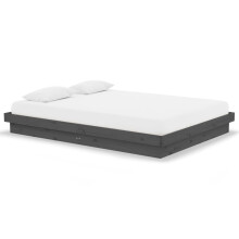 (grey, 140 x 190 cm) vidaXL Solid Wood Pine Bed Frame Wooden Home Platform Bed Multi Colours/Sizes