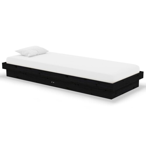 VidaXL (black, 75 x 190 cm) vidaXL Solid Wood Pine Bed Frame Wooden Home Platform Bed Multi Colours/Sizes
