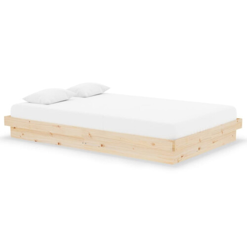 VidaXL (brown, 120 x 190 cm) vidaXL Solid Wood Pine Bed Frame Wooden Home Platform Bed Multi Colours/Sizes
