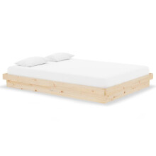 (brown, 140 x 190 cm) vidaXL Solid Wood Pine Bed Frame Wooden Home Platform Bed Multi Colours/Sizes