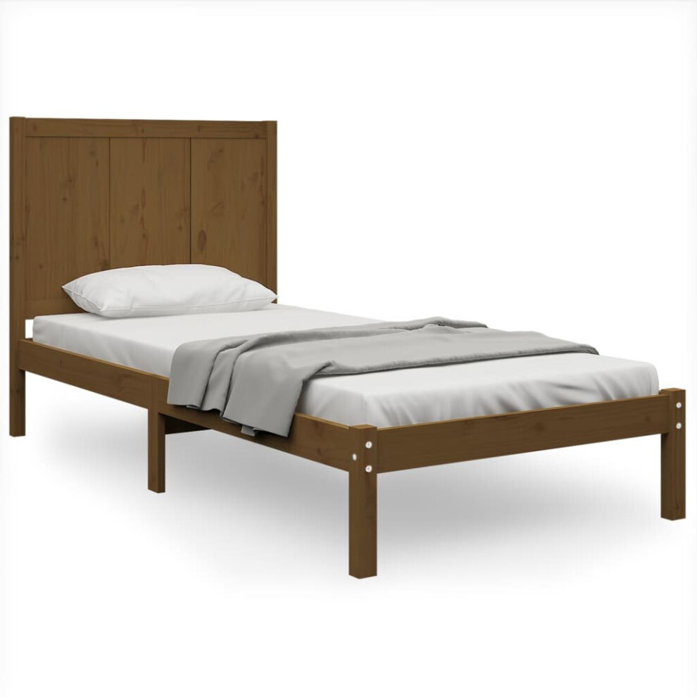 (honey brown, 100 x 200 cm) vidaXL Solid Wood Pine Bed Frame Bedroom Platform Bed Multi Colours/Sizes