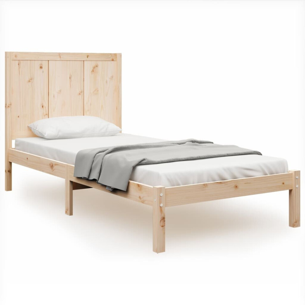 (brown, 100 x 200 cm) vidaXL Bed Frame Bed Base Bedstead Bedroom Mattress Foundation Solid Wood Pine