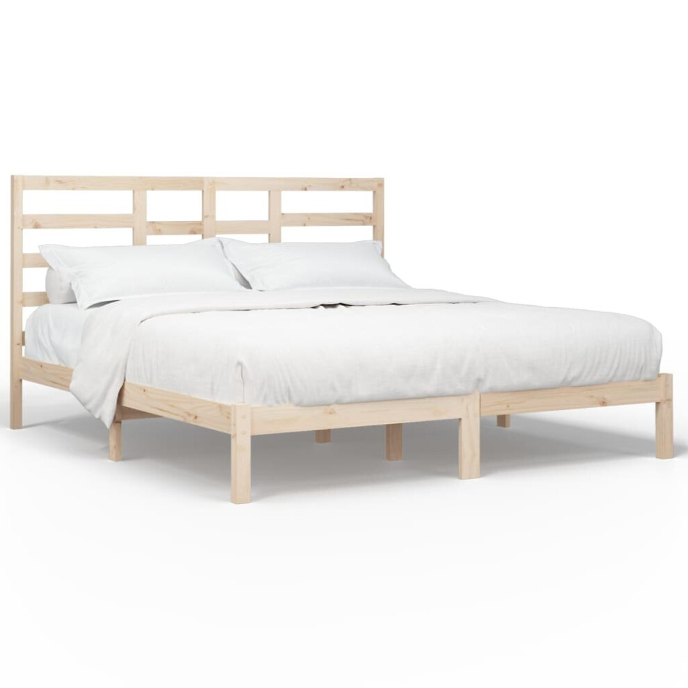 (brown, 200 x 200 cm) vidaXL Solid Wood Bed Frame Bedroom Bedstead Bed Base Multi Colours/Sizes