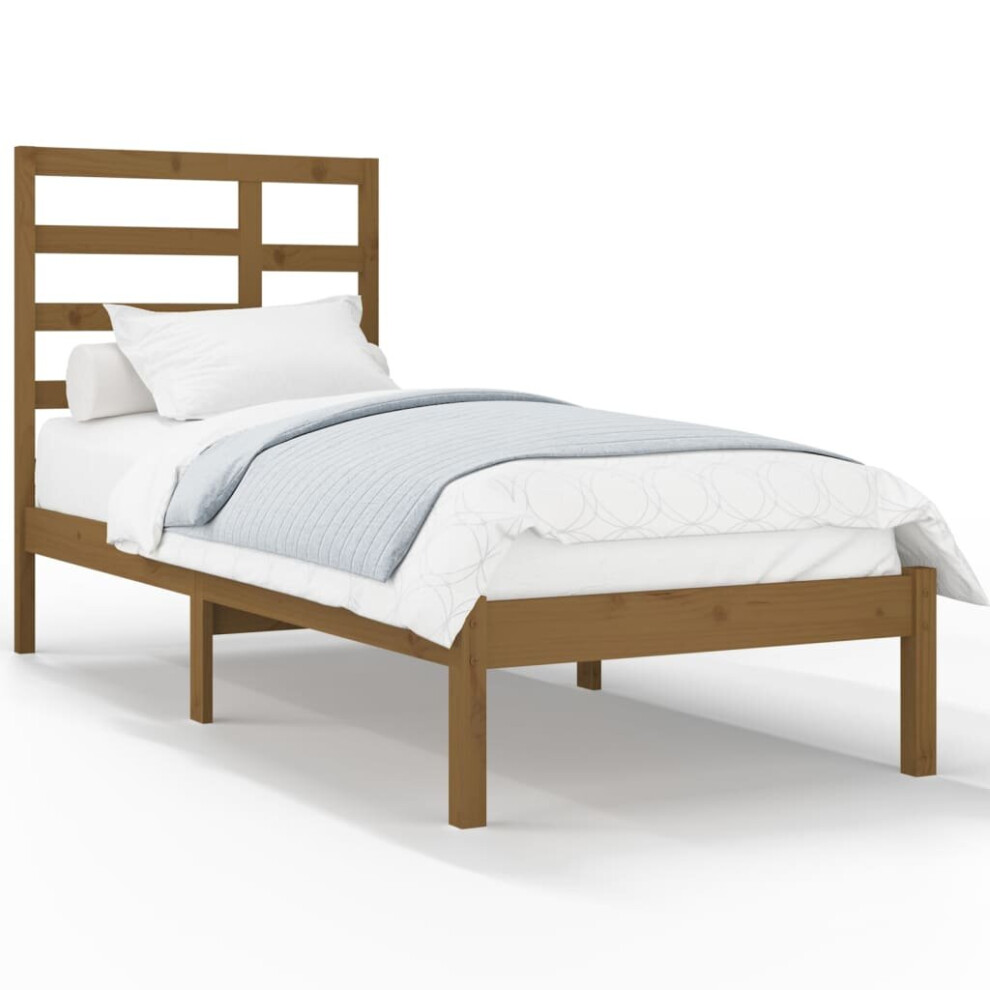 (honey brown, 100 x 200 cm) vidaXL Solid Wood Bed Frame Bedroom Bedstead Bed Base Multi Colours/Sizes