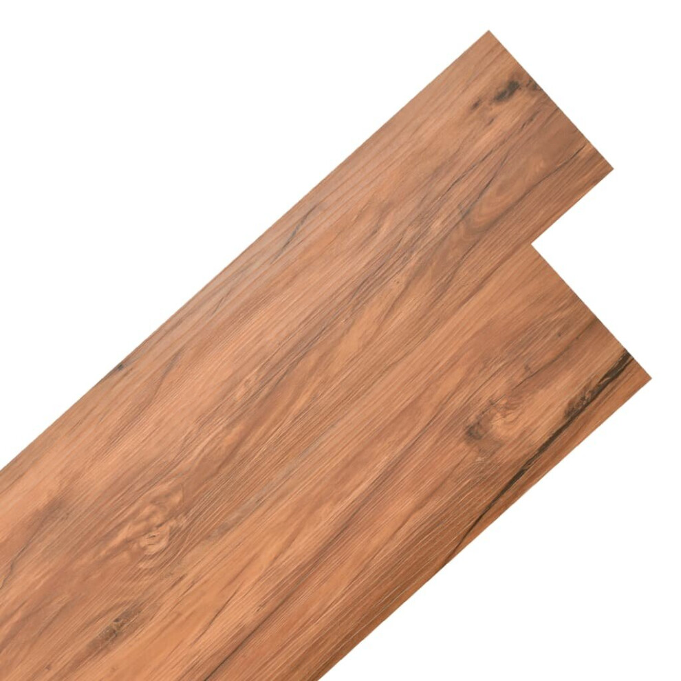 (warm brown, 2.51 mÂ²) vidaXL Self-adhesive PVC Flooring Planks Underlay Wood Laminate Floor Tiles