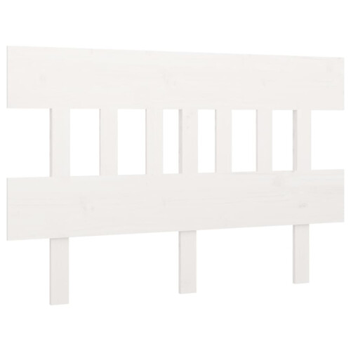 VidaXL (white, 123.5 x 3 x 81 cm) vidaXL Solid Wood Pine Bed Headboard Home Bed Header Multi Colours Multi Sizes