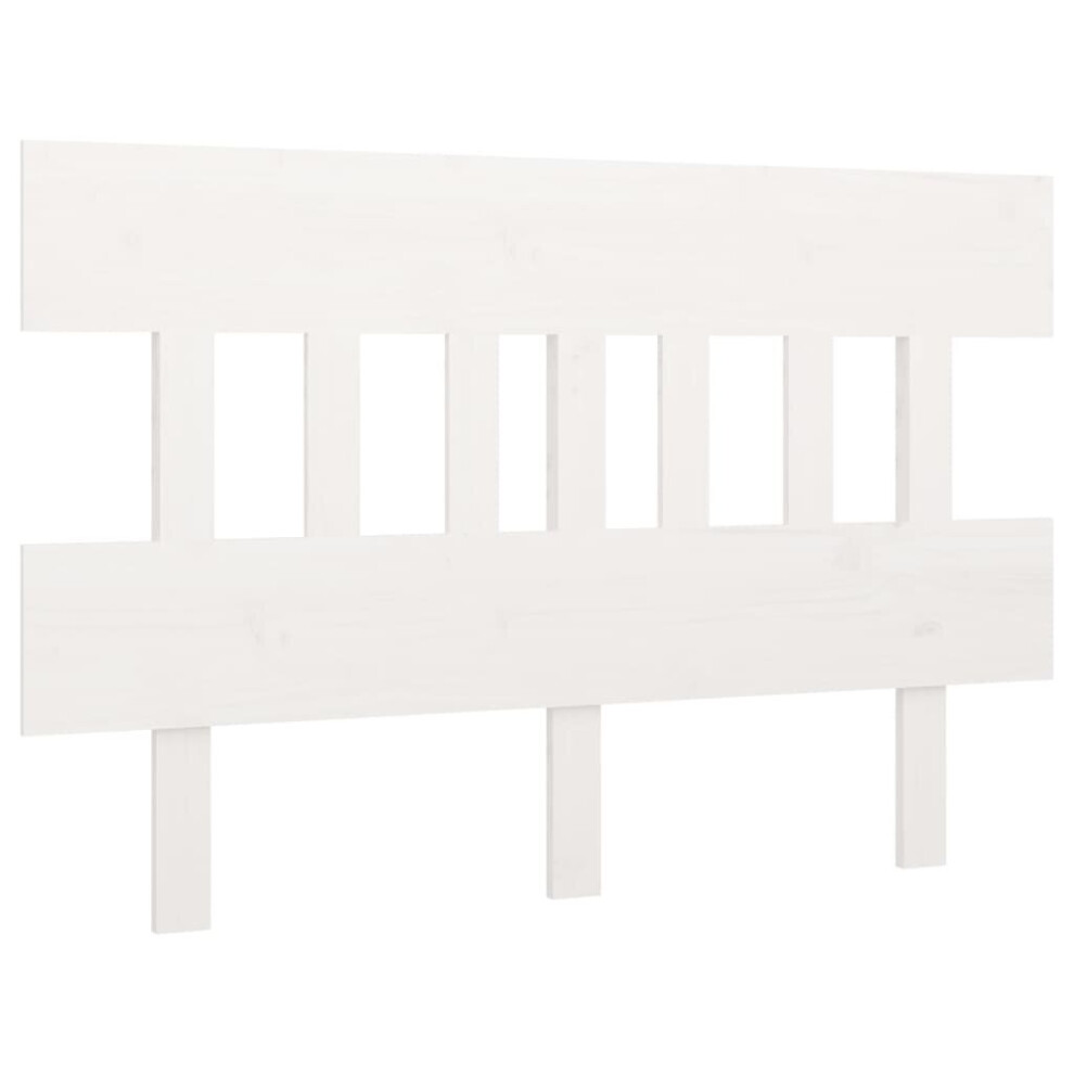Vidaxl (White, 163.5 X 3 X 81 Cm) Solid Wood Pine Bed Headboard Home Bed Header Multi Colours Multi Sizes