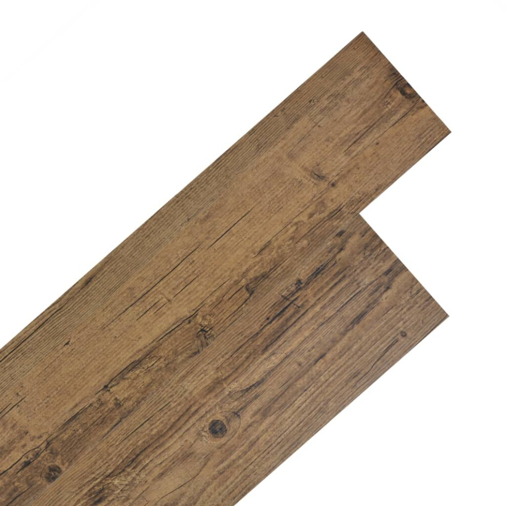 (brown, 2.51 mÂ²) vidaXL Self-adhesive PVC Flooring Planks Underlay Wood Laminate Floor Tiles