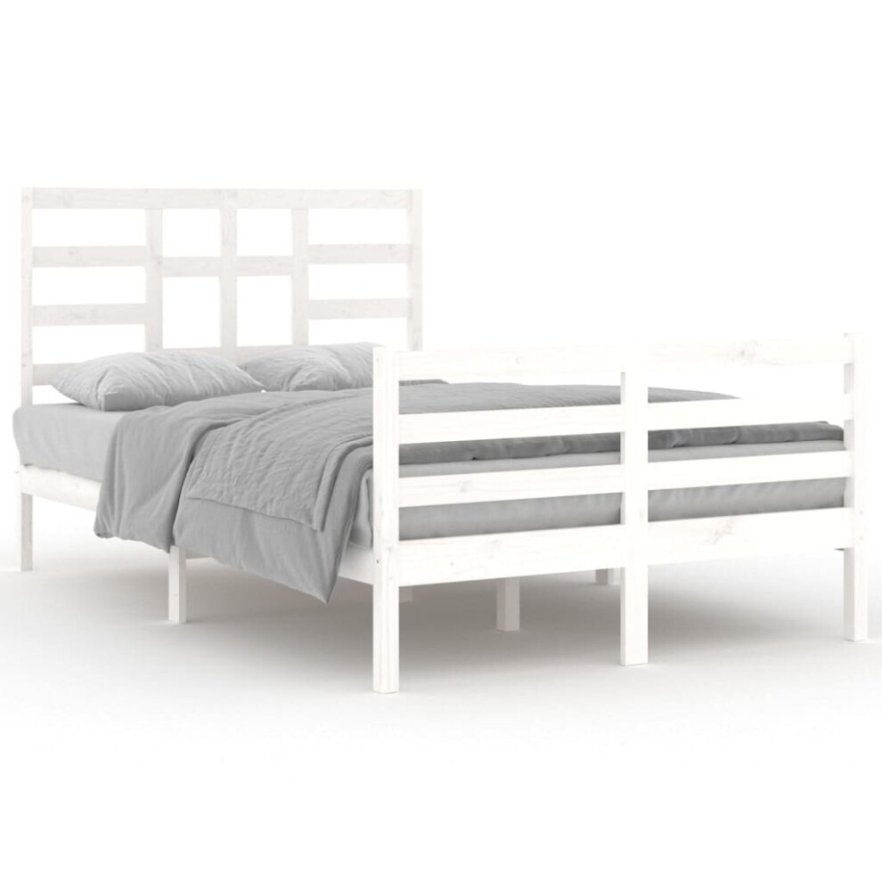 (white, 120 x 200 cm) vidaXL Solid Wood Bed Frame Bedroom Bedstead Bed Base Multi Colours/Sizes