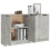 VidaXL (concrete grey) vidaXL 2x Sideboards Engineered Wood Storage Cabinet Cupboard Multi Colours 5