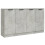 VidaXL (concrete grey) vidaXL 2x Sideboards Engineered Wood Storage Cabinet Cupboard Multi Colours 1