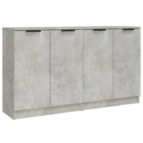 VidaXL (concrete grey) vidaXL 2x Sideboards Engineered Wood Storage Cabinet Cupboard Multi Colours