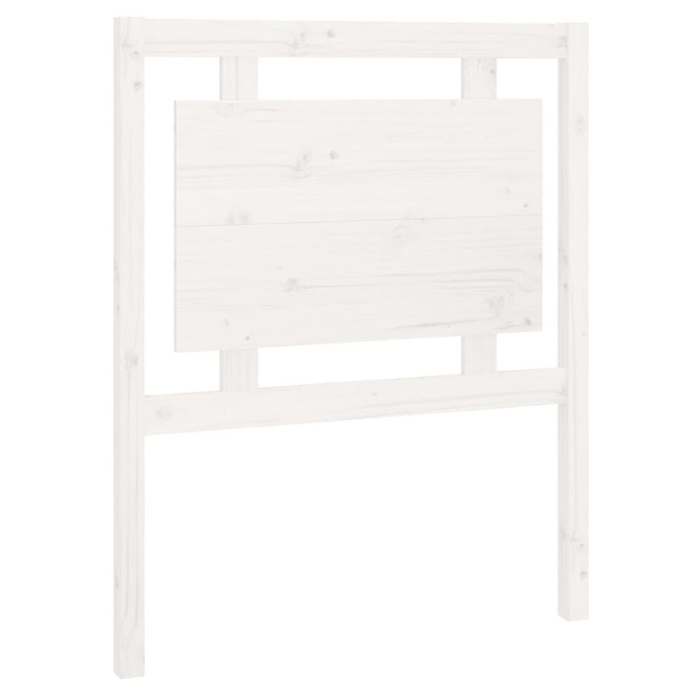 (white, 80.5 x 4 x 100 cm) vidaXL Bed Headboard Home Bedroom Decorative Bed Header Panel Solid Wood Pine