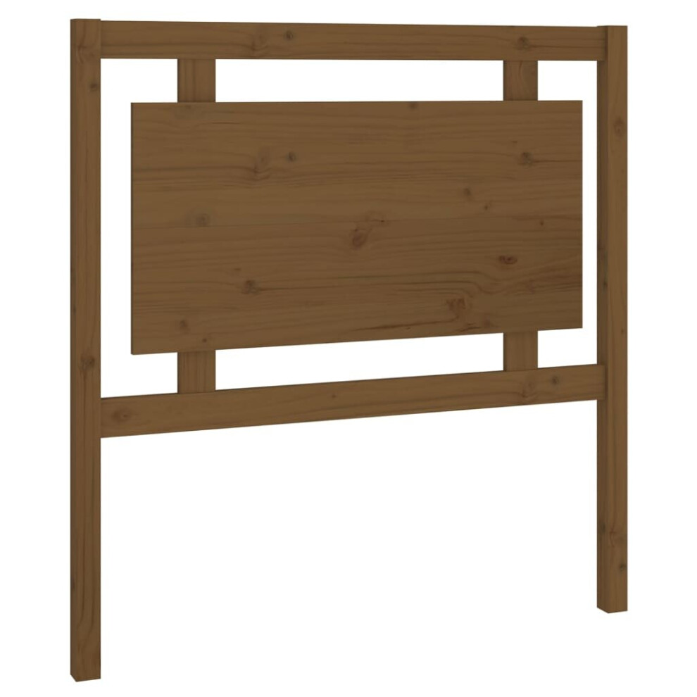 Vidaxl (Honey Brown, 95.5 X 4 X 100 Cm) Bed Headboard Home Bedroom Decorative Bed Header Panel Solid Wood Pine