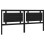 VidaXL (black, 205.5 x 4 x 100 cm) vidaXL Bed Headboard Home Bedroom Decorative Bed Header Panel Solid Wood Pine 1