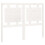 VidaXL (white, 125.5 x 4 x 100 cm) vidaXL Bed Headboard Home Bedroom Decorative Bed Header Panel Solid Wood Pine 1