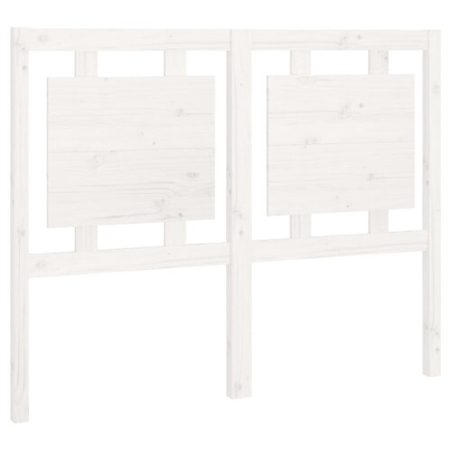 VidaXL (white, 125.5 x 4 x 100 cm) vidaXL Bed Headboard Home Bedroom Decorative Bed Header Panel Solid Wood Pine