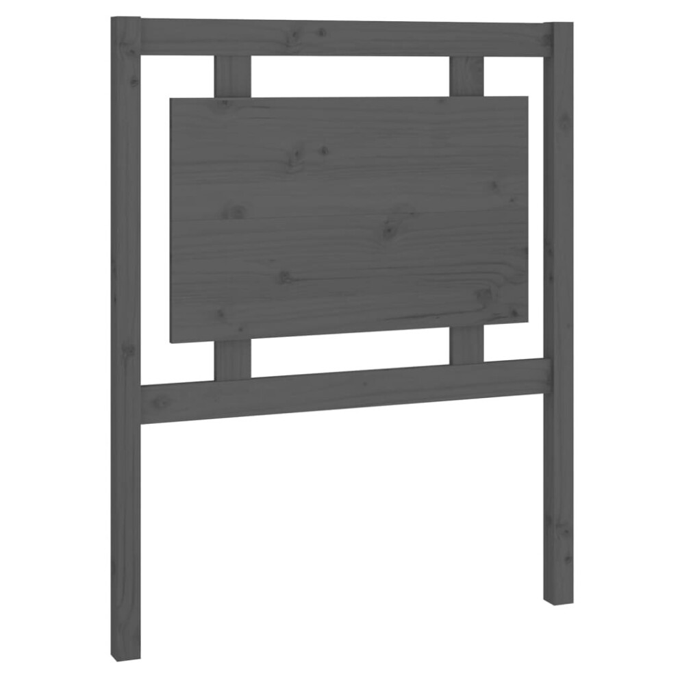 (grey, 80.5 x 4 x 100 cm) vidaXL Bed Headboard Home Bedroom Decorative Bed Header Panel Solid Wood Pine