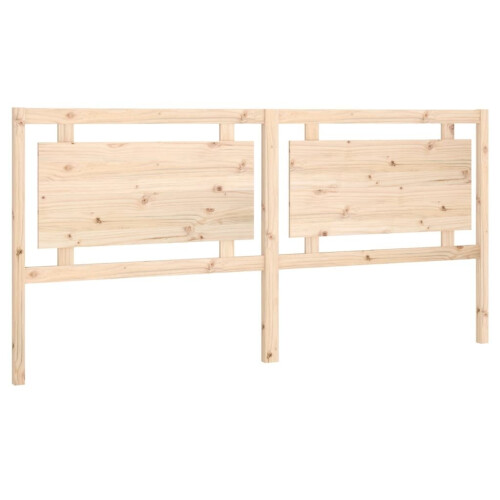 VidaXL (brown, 205.5 x 4 x 100 cm) vidaXL Bed Headboard Home Bedroom Decorative Bed Header Panel Solid Wood Pine