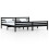 VidaXL (black, 200 x 200 cm) vidaXL Solid Wood Bed Frame Bedroom Bedstead Bed Base Multi Colours/Sizes 1