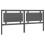 VidaXL (grey, 205.5 x 4 x 100 cm) vidaXL Bed Headboard Home Bedroom Decorative Bed Header Panel Solid Wood Pine 1