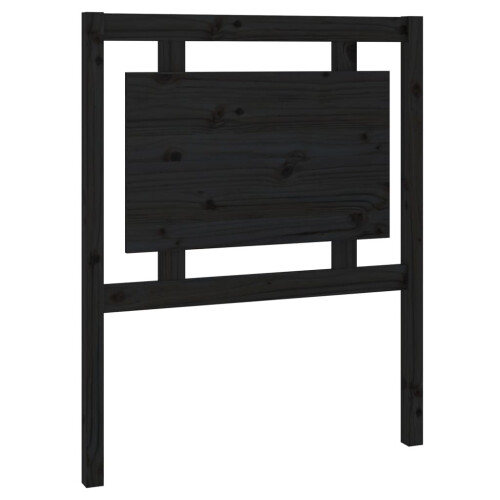 VidaXL (black, 80.5 x 4 x 100 cm) vidaXL Bed Headboard Home Bedroom Decorative Bed Header Panel Solid Wood Pine