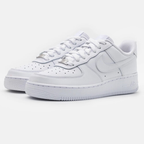 Nike (UK 9) Nike Air Force 1 '07 Mens Trainers White Sneakers