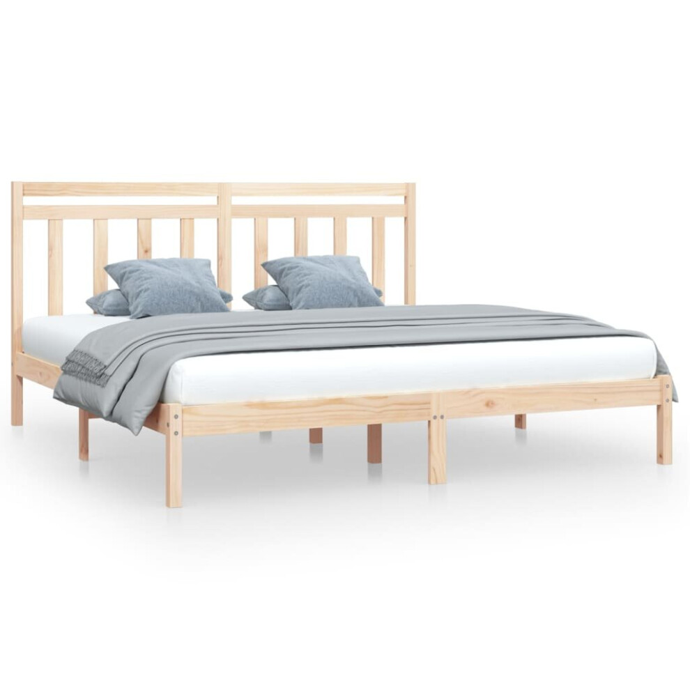 (brown, 180 x 200 cm) vidaXL Solid Wood Bed Frame Bedroom Bedstead Bed Base Multi Colours/Sizes