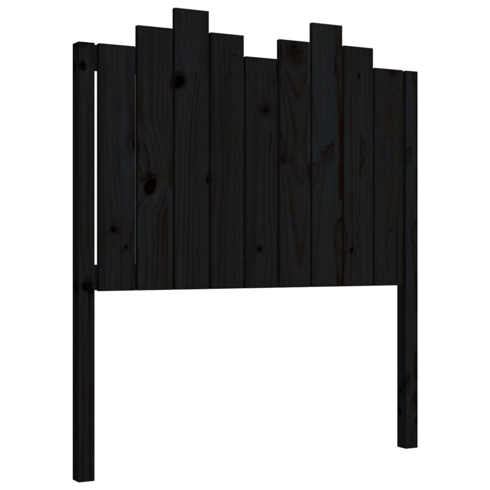 (black, 96 x 4 x 110 cm) vidaXL Solid Wood Pine Bed Headboard Wooden Bed Header Multi Colours/Sizes