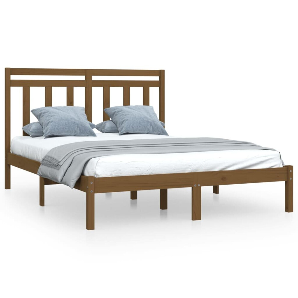 (honey brown, 120 x 200 cm) vidaXL Solid Wood Bed Frame Bedroom Bedstead Bed Base Multi Colours/Sizes