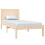 VidaXL (brown, 75 x 190 cm) vidaXL Bed Frame Bed Base Bedstead Bedroom Mattress Foundation Solid Wood Pine 3