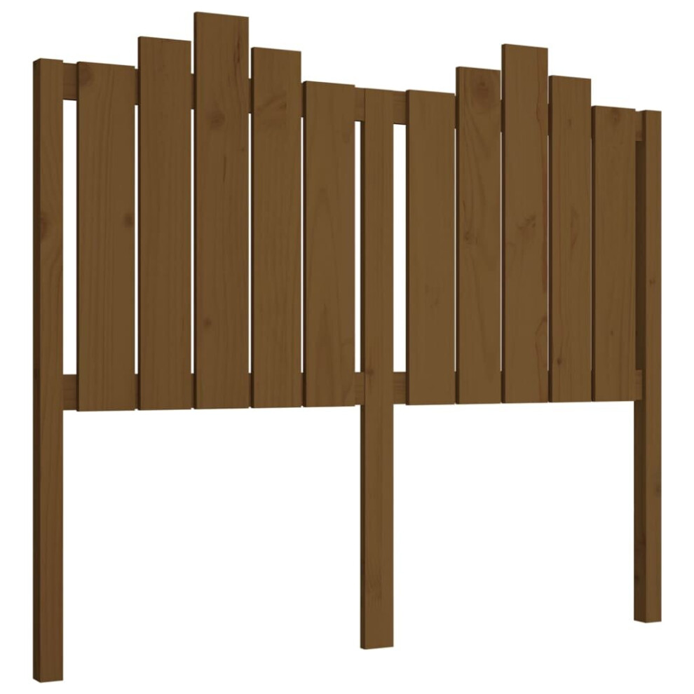 (honey brown, 126 x 4 x 110 cm) vidaXL Bed Headboard Bedroom Bed Header Decorative Headboard Solid Wood Pine
