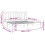 VidaXL (grey, 200 x 200 cm) vidaXL Solid Wood Bed Frame Bedroom Bedstead Bed Base Multi Colours/Sizes 6