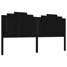 (black, 206 x 4 x 110 cm) vidaXL Bed Headboard Bedroom Bed Header Decorative Headboard Solid Wood Pine