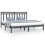 VidaXL (grey, 200 x 200 cm) vidaXL Solid Wood Bed Frame Bedroom Bedstead Bed Base Multi Colours/Sizes 1