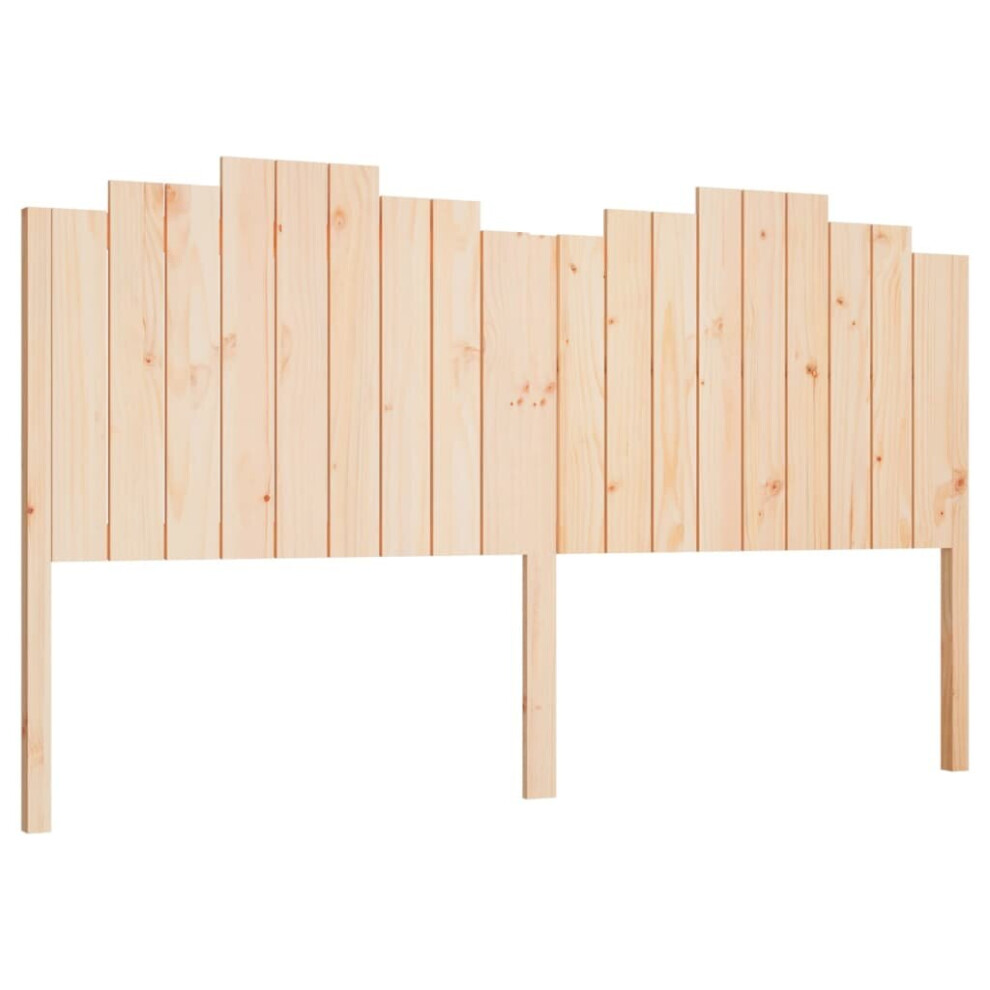 Vidaxl Brown (, 186 X X 110 Cm) Bed Headboard Bedroom Bed Header Decorative Headboard Solid Wood Pine Size 4