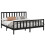 VidaXL (black, 200 x 200 cm) vidaXL Solid Wood Pine Bed Frame Wooden Bedstead Bed Base Multi Colours/Sizes 3