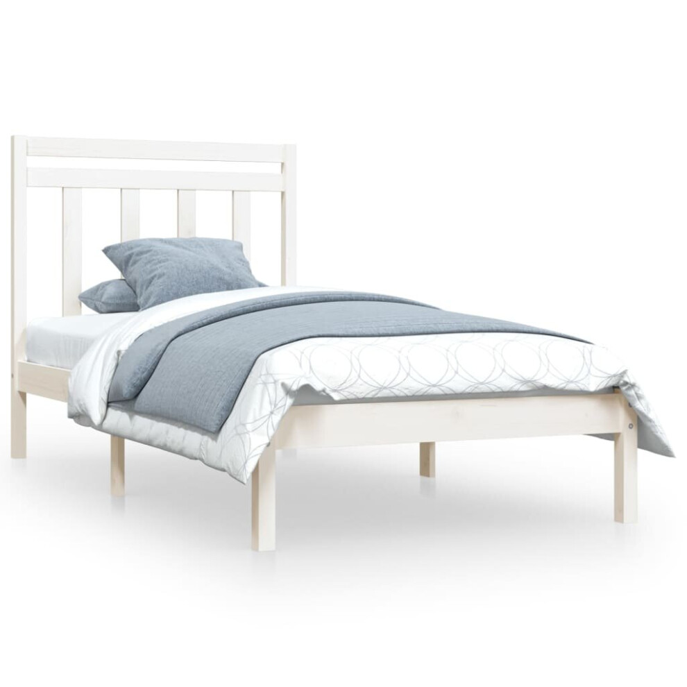 (white, 100 x 200 cm) vidaXL Solid Wood Bed Frame Bedroom Bedstead Bed Base Multi Colours/Sizes