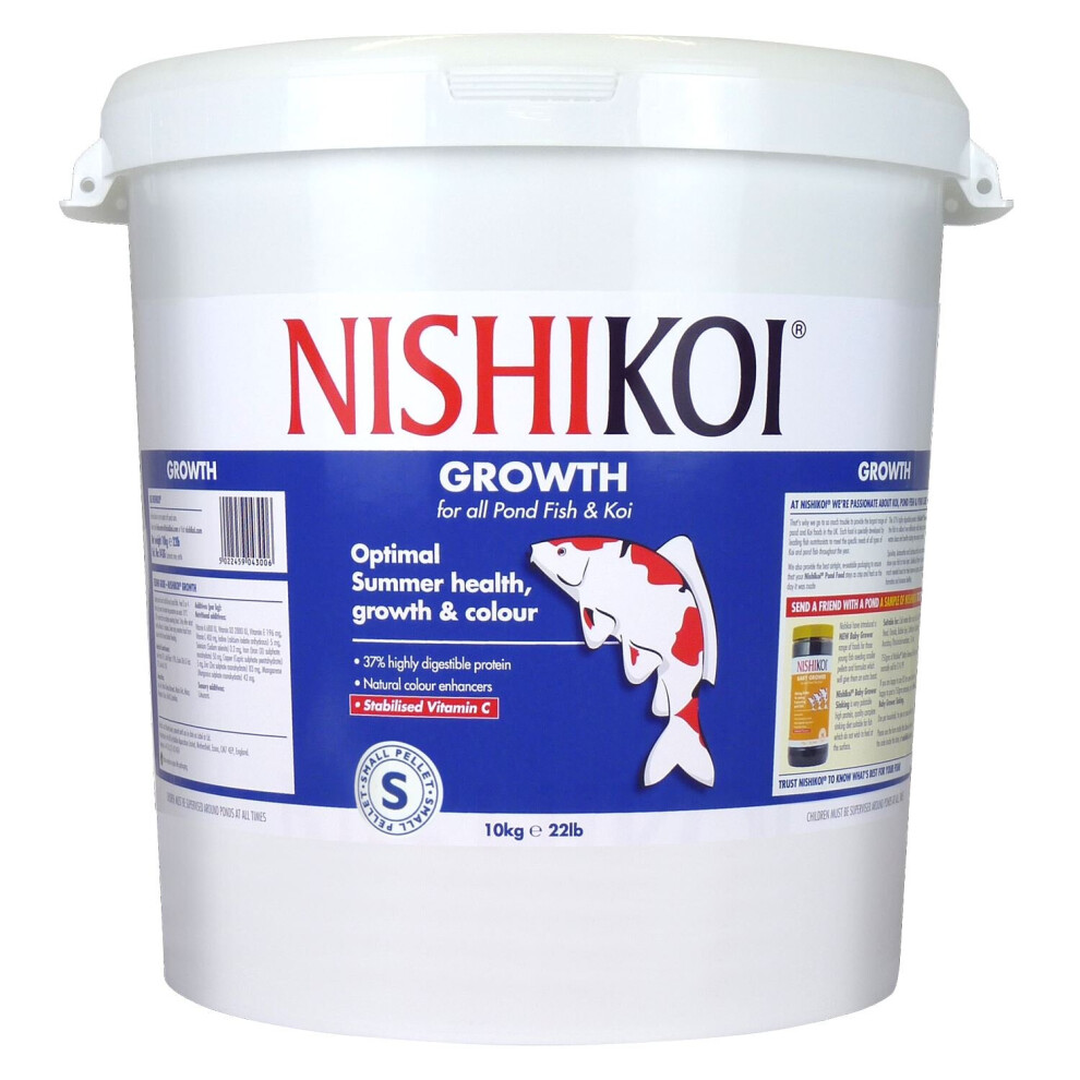 Nishikoi Growth 10kg Fish Food Small Pellet