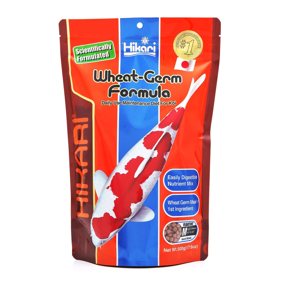 Hikari Wheatgerm Fish Food - Medium Pellet 500g