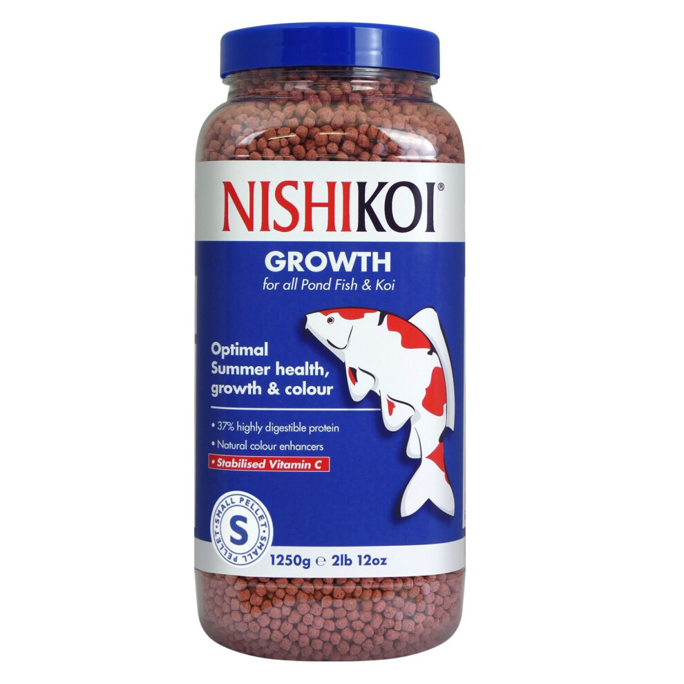 Nishikoi Growth 1250g Fish Food Small Pellet
