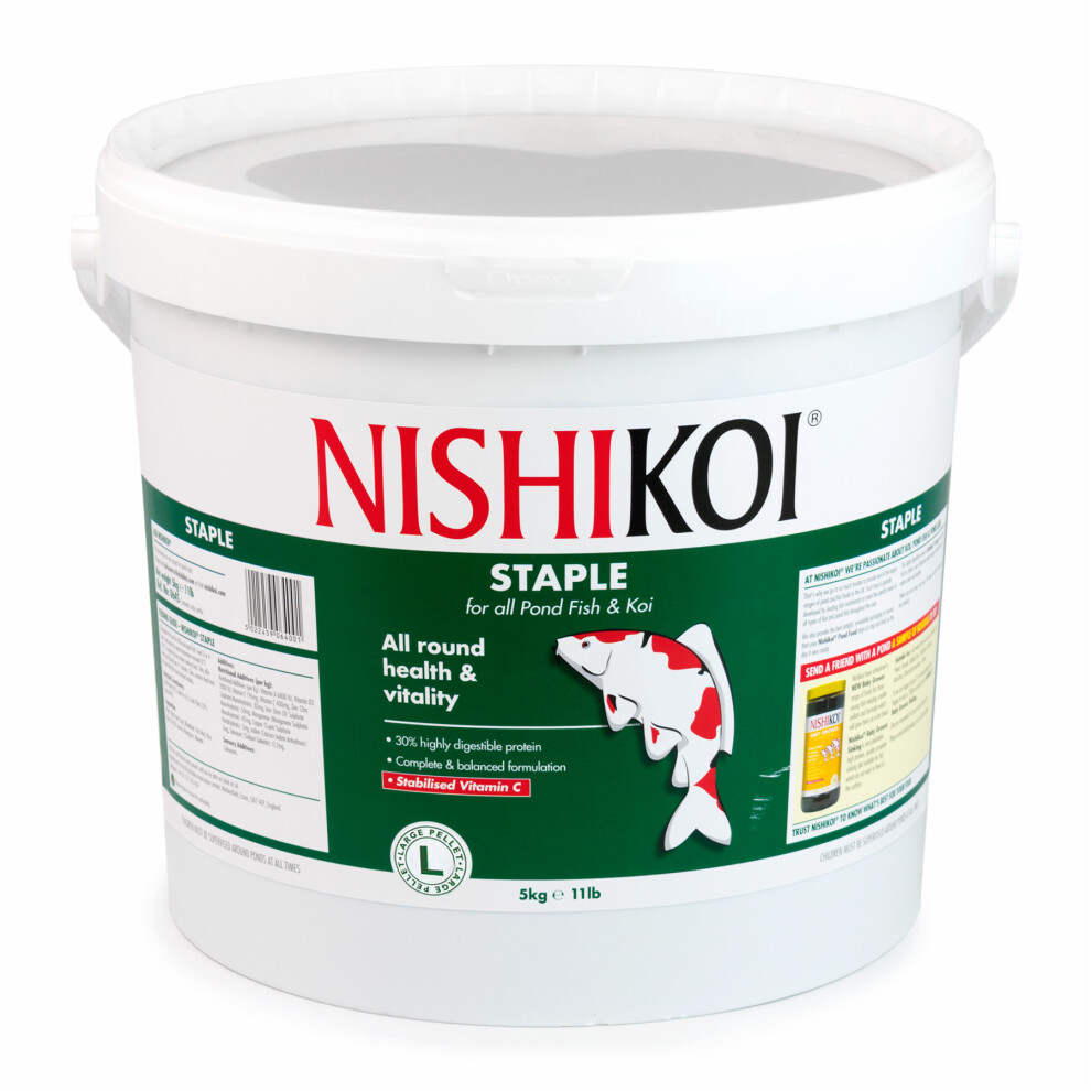 Nishikoi Staple 5kg Fish Food Large Pellet