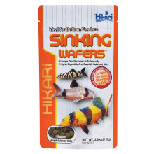 Hikari Sinking Wafers Tropical Fish Food - 110g, Soft Wafer for Bottom Feeders (Catfish, Loaches) with Immune Support
