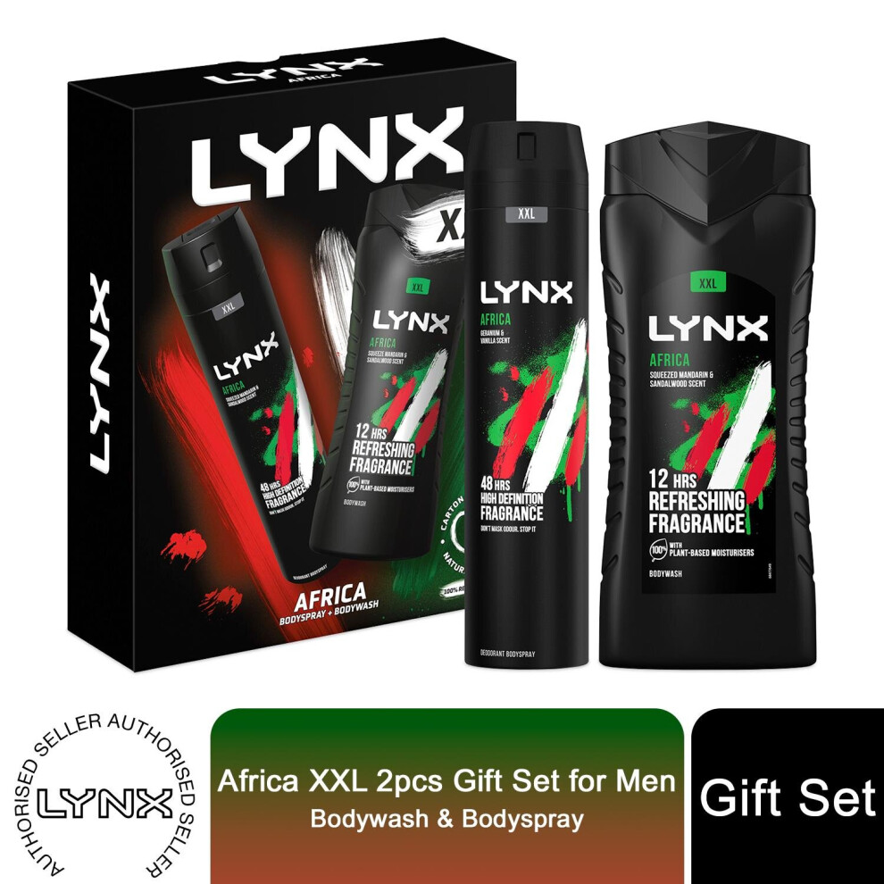 (Buy 1) Lynx Africa XXL Duo Gift Set For Men