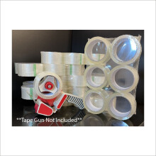 (Standard, 6) 48mm Clear ( 2") x 66m Roll Clear Parcel Tape