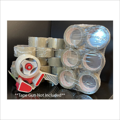 (Quality, 6) 48mm Brown ( 2") x 66m Roll Buff Parcel Tape